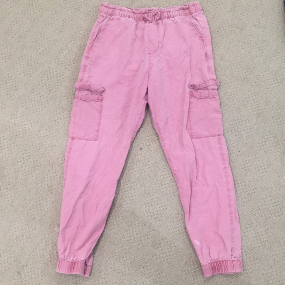 Red joggers